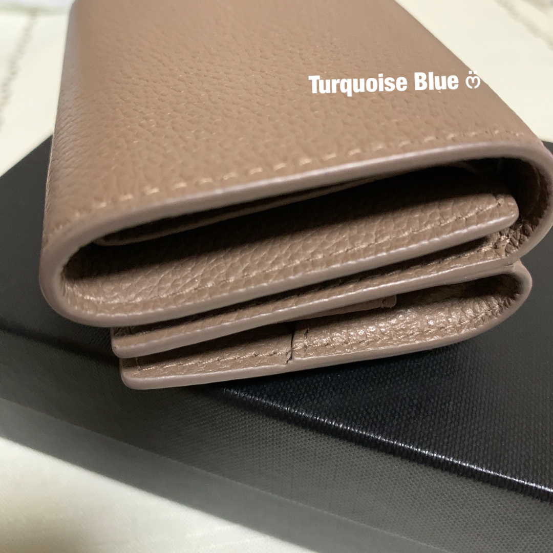 Saint Laurent - YSLラインオリガミタイニーウォレット《三つ折り財布 Saint Laurent - YSLラインオリガミタイニーウォレット《三つ折り財布