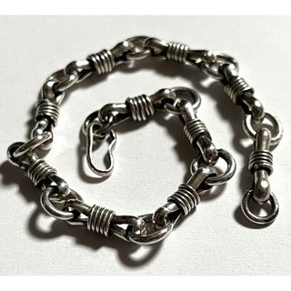 インディアンジュエリー(INDIAN JEWELRY)のヴィンテージ Navajo コイル チェーン ブレスレット used(ブレスレット)