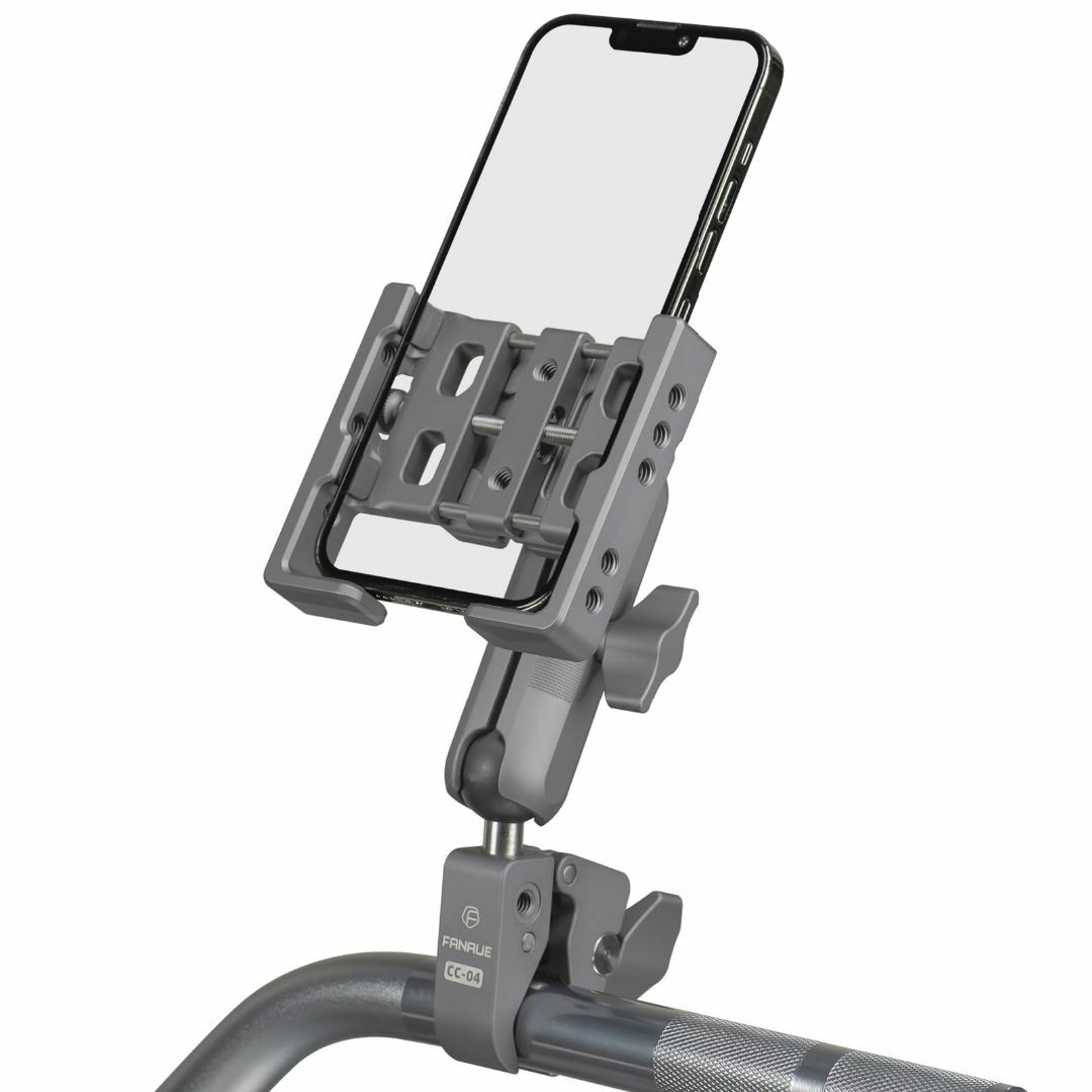FANAUE バイク スマホホルダー アルミニウム合金 バイク用 携帯ホルダー,