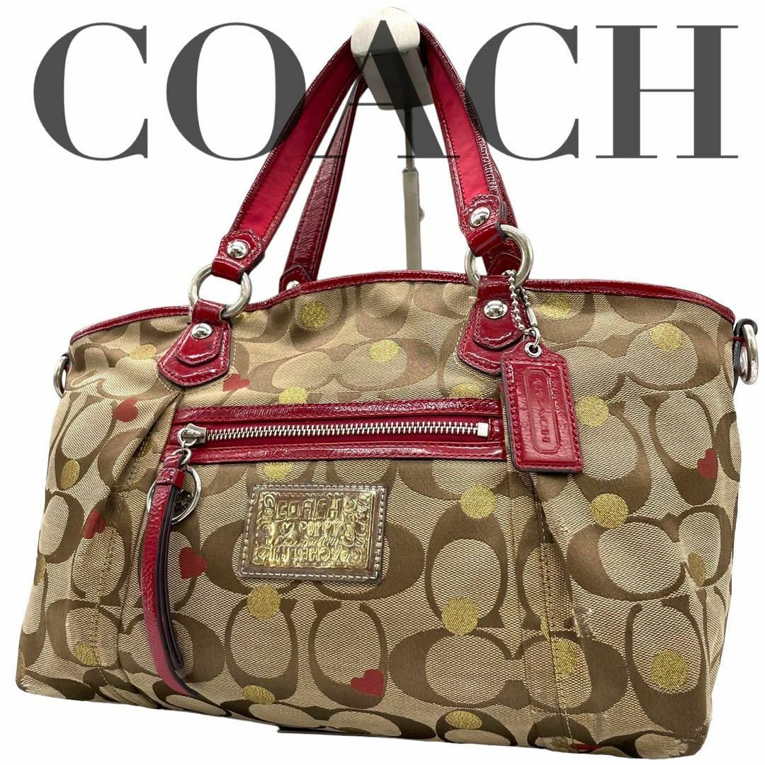 コーチ coach トートバッグ ハンド シグネチャー キャンバス ベージュ