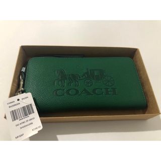 コーチ(COACH)のK 新品未使用 c5899 COACH コーチ 長財布 グリーン(長財布)