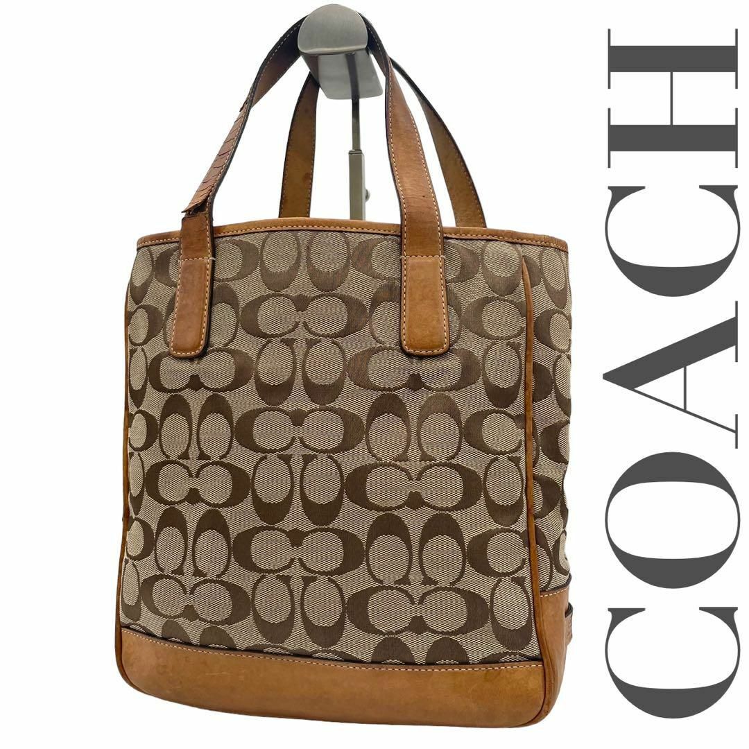 COACH - COACH コーチ トートバッグ シグネチャー キャンバス レザー