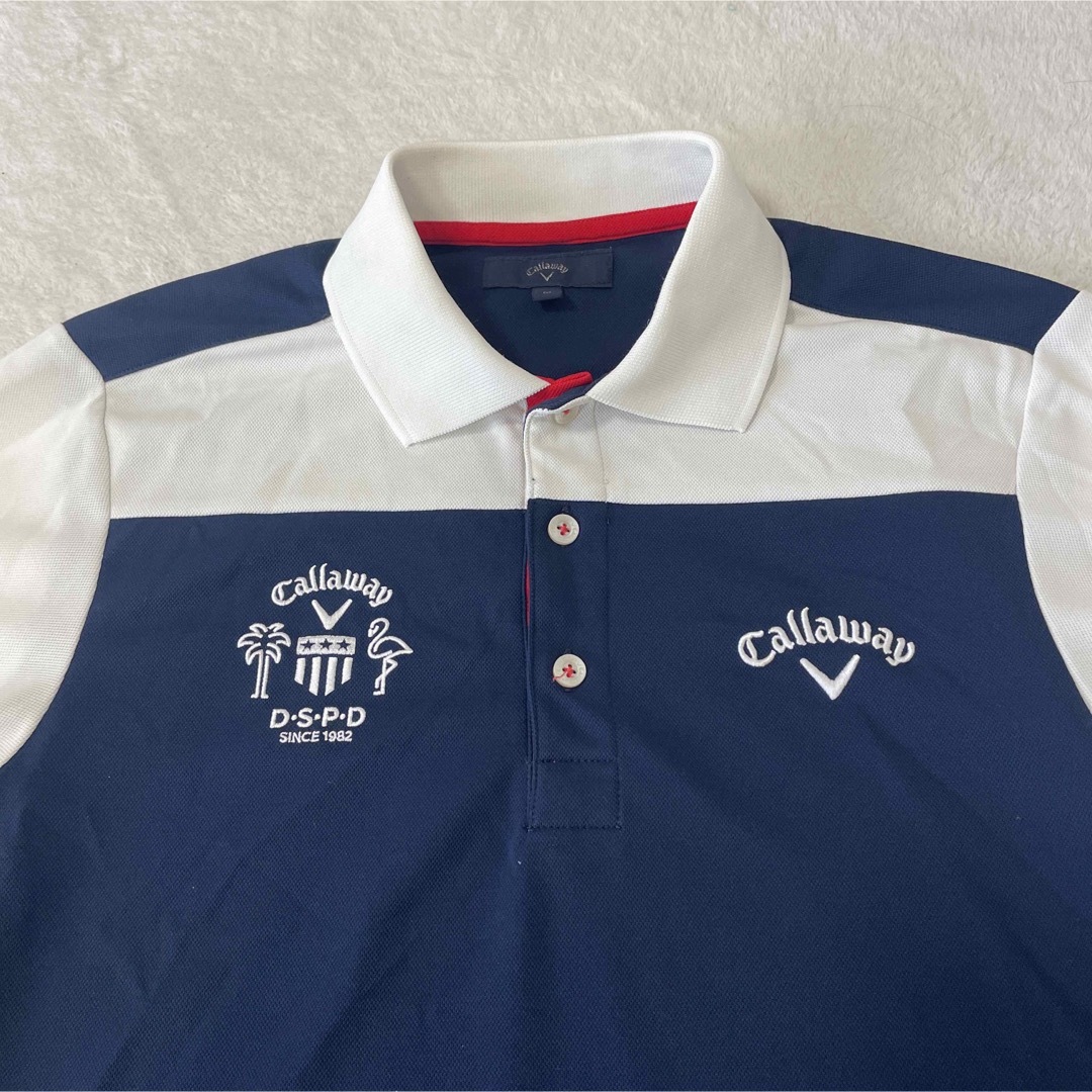 Callaway Golf - callaway golf メンズ バイカラー刺繍ロゴポロシャツ ...