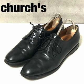 チャーチ(Church's)のチャーチ　革靴　ブラック　38　美品　ドレス　ドレスシューズ　レザー(ドレス/ビジネス)