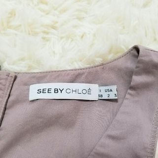 SEE BY CHLOE - シーバイクロエSEE BY CHLOEノースリーブひざ丈リボン
