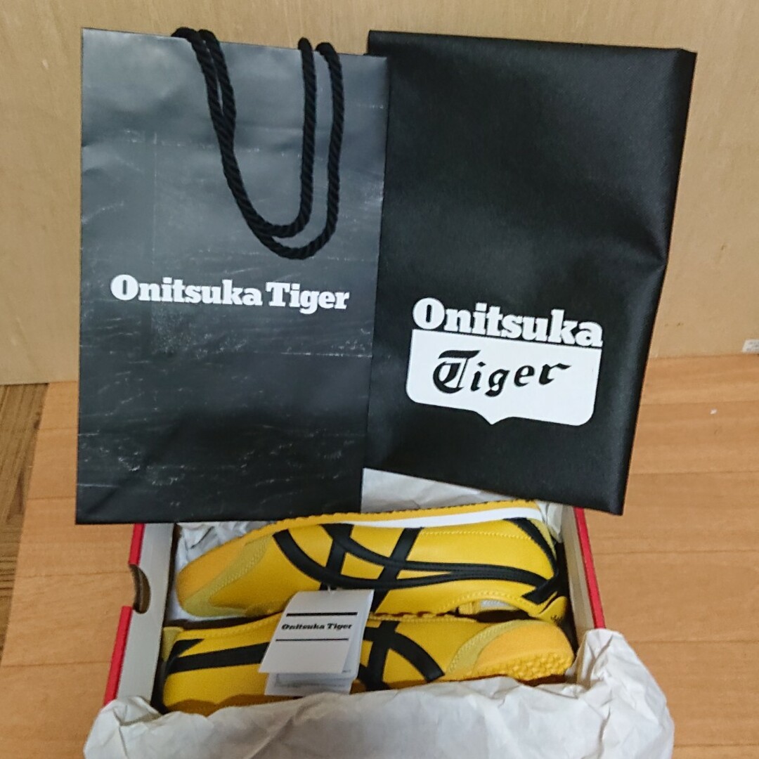 Onitsuka Tiger(オニツカタイガー)の新品 オニツカタイガー 26.5cm 黄 × 黒 メキシコ66 メンズの靴/シューズ(スニーカー)の商品写真