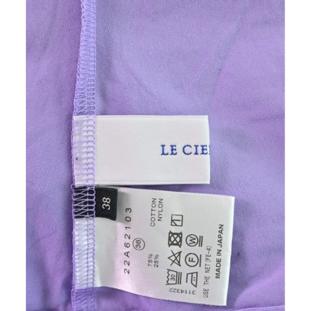 LE CIEL BLEU(ルシェルブルー)のLE CIEL BLEU ルシェルブルー Tシャツ・カットソー 38(M位) 紫 【古着】【中古】 レディースのトップス(カットソー(半袖/袖なし))の商品写真