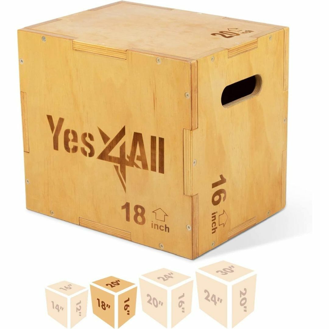 イエスフォーオール(Yes4All) プライオボックス 木製 ジャンプボックス