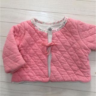 プチバトー(PETIT BATEAU)のプチバトー キルトニット カーディガン 3m(カーディガン/ボレロ)