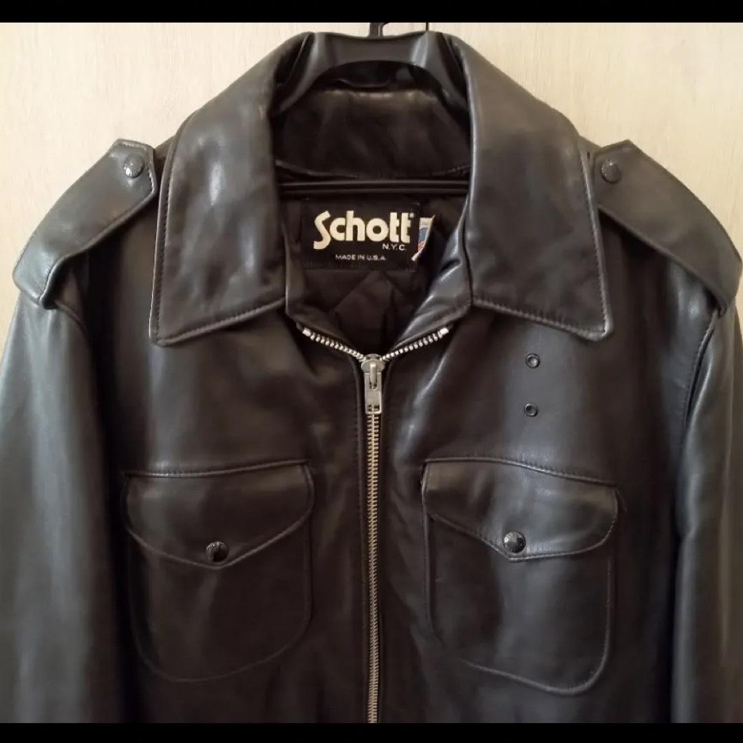 schott(ショット)のSchott ポリスマンジャケット メンズのジャケット/アウター(レザージャケット)の商品写真