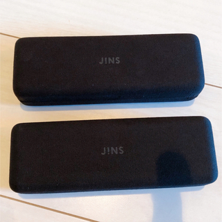 ジンズ(JINS)のJINS メガネケース 黒 布製 1個(サングラス/メガネ)