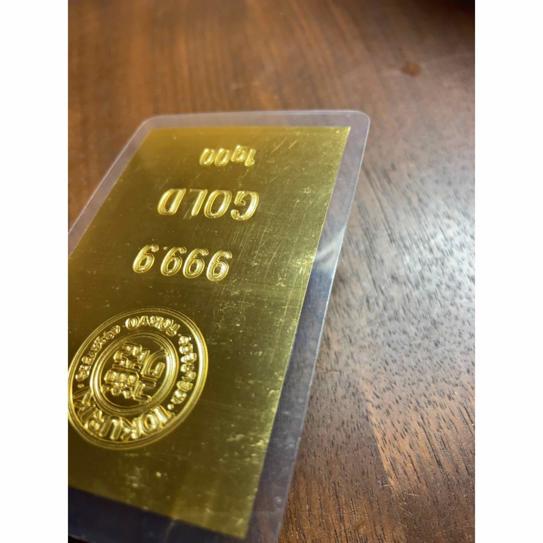 純金カレンダー　徳力純金カード　1g　2枚セット
