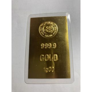 徳力　純金カード　1g(金属工芸)