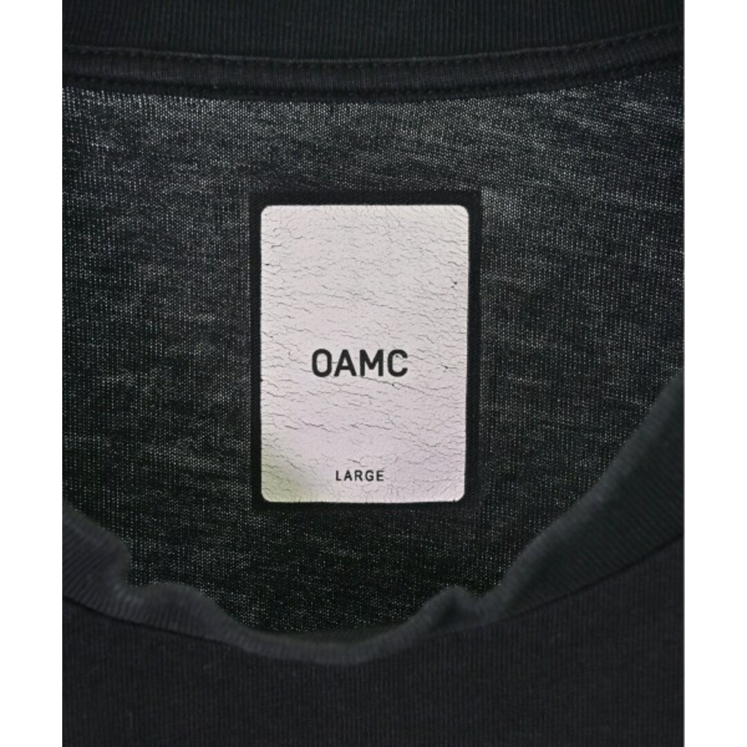 OAMC(オーエーエムシー)のOAMC オーエーエムシー Tシャツ・カットソー L 黒x紺 【古着】【中古】 メンズのトップス(Tシャツ/カットソー(半袖/袖なし))の商品写真