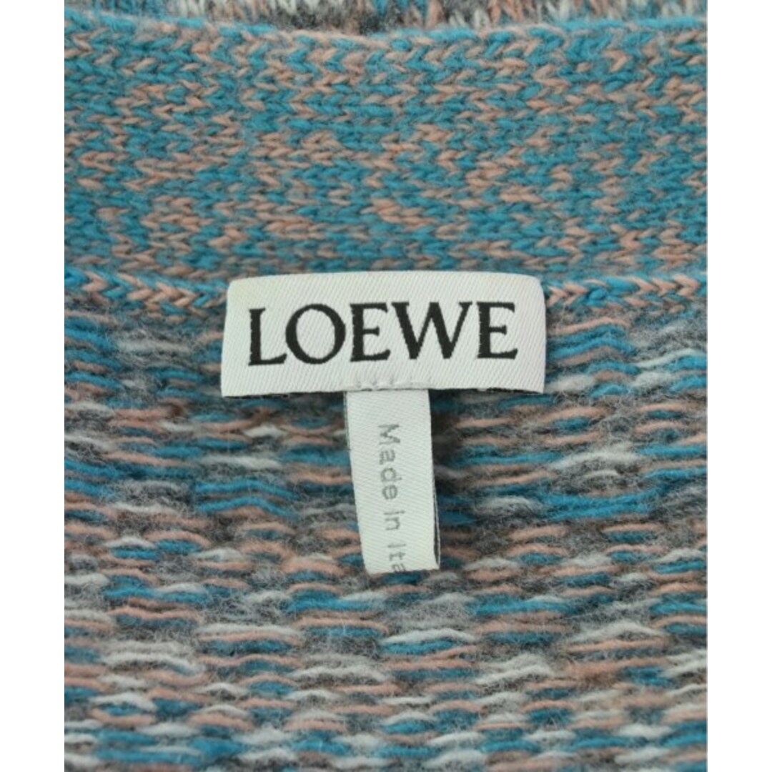 LOEWE(ロエベ)のLOEWE ロエベ カーディガン XS 青xピンク系x白(総柄) 【古着】【中古】 レディースのトップス(カーディガン)の商品写真