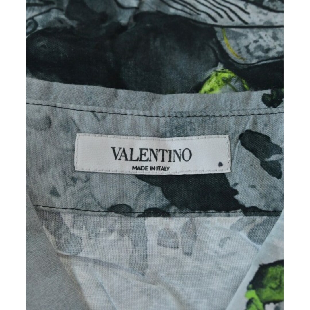 VALENTINO(ヴァレンティノ)のVALENTINO カジュアルシャツ M グレー系x黒系x緑系等(総柄) 【古着】【中古】 メンズのトップス(シャツ)の商品写真