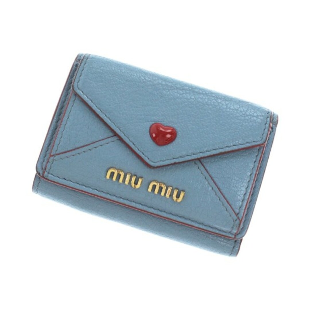 miumiu - Miu Miu ミュウミュウ 財布・コインケース - 水色x赤 【古着