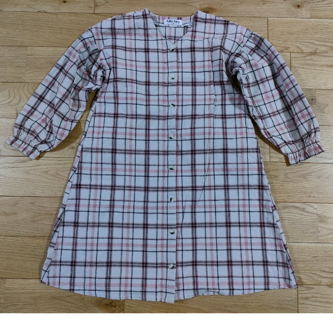 シャツワンピース　130cm キッズ/ベビー/マタニティのキッズ服女の子用(90cm~)(ワンピース)の商品写真