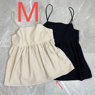 しまむら - 濃白 Mサイズ ヨウリュウギャザーキャミ Plechur Ciel ...