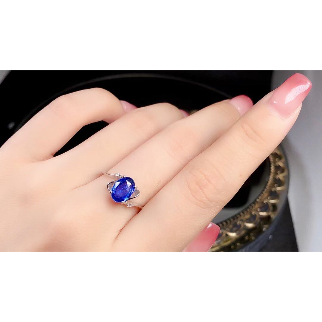 天然 ブルーサファイア ダイヤ リング1.70ct k18 ¥ 1