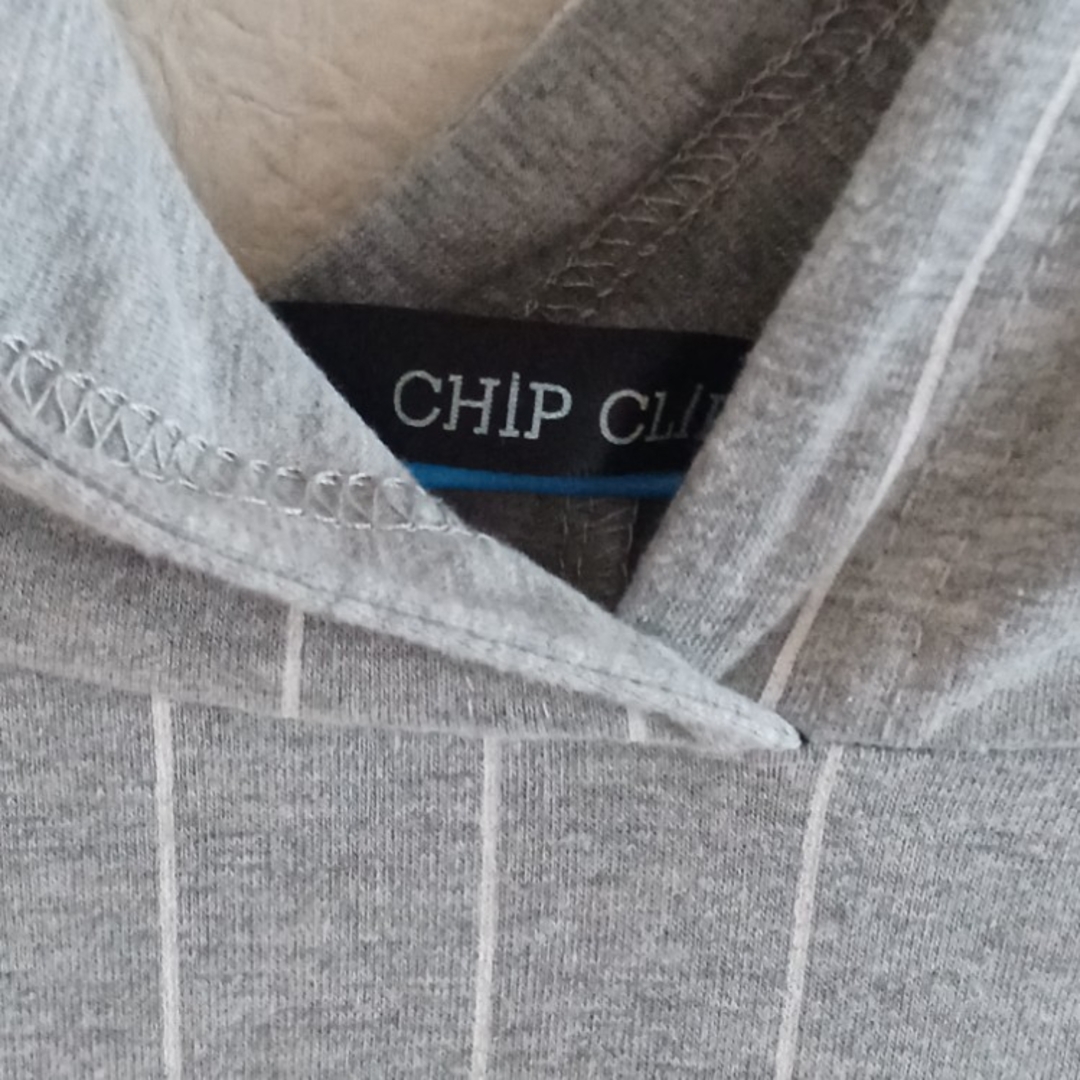 CHIP CLIP レディース　Tシャツ　パーカー　グレー　ストライプ エンタメ/ホビーのエンタメ その他(その他)の商品写真