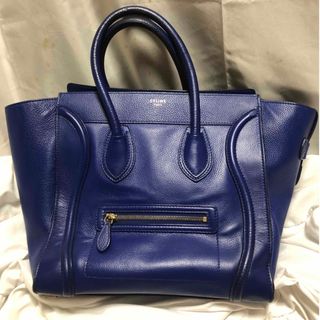 セリーヌ(celine)の【美品正規品】CELINE セリーヌ トートバッグ ラゲージ ブルー (トートバッグ)