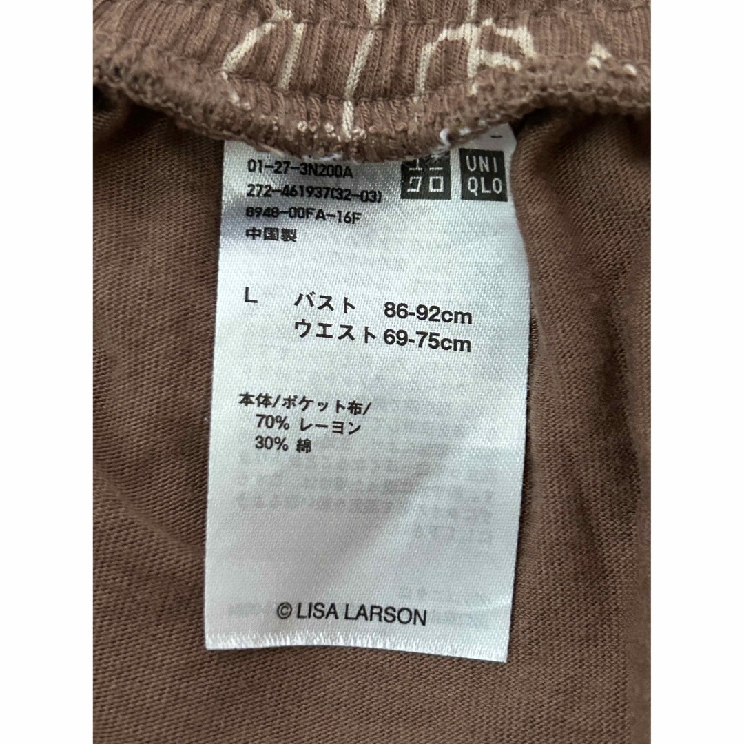 UNIQLO(ユニクロ)のユニクロ　リサ・ラーソン ルームセット（半袖） レディースのルームウェア/パジャマ(ルームウェア)の商品写真