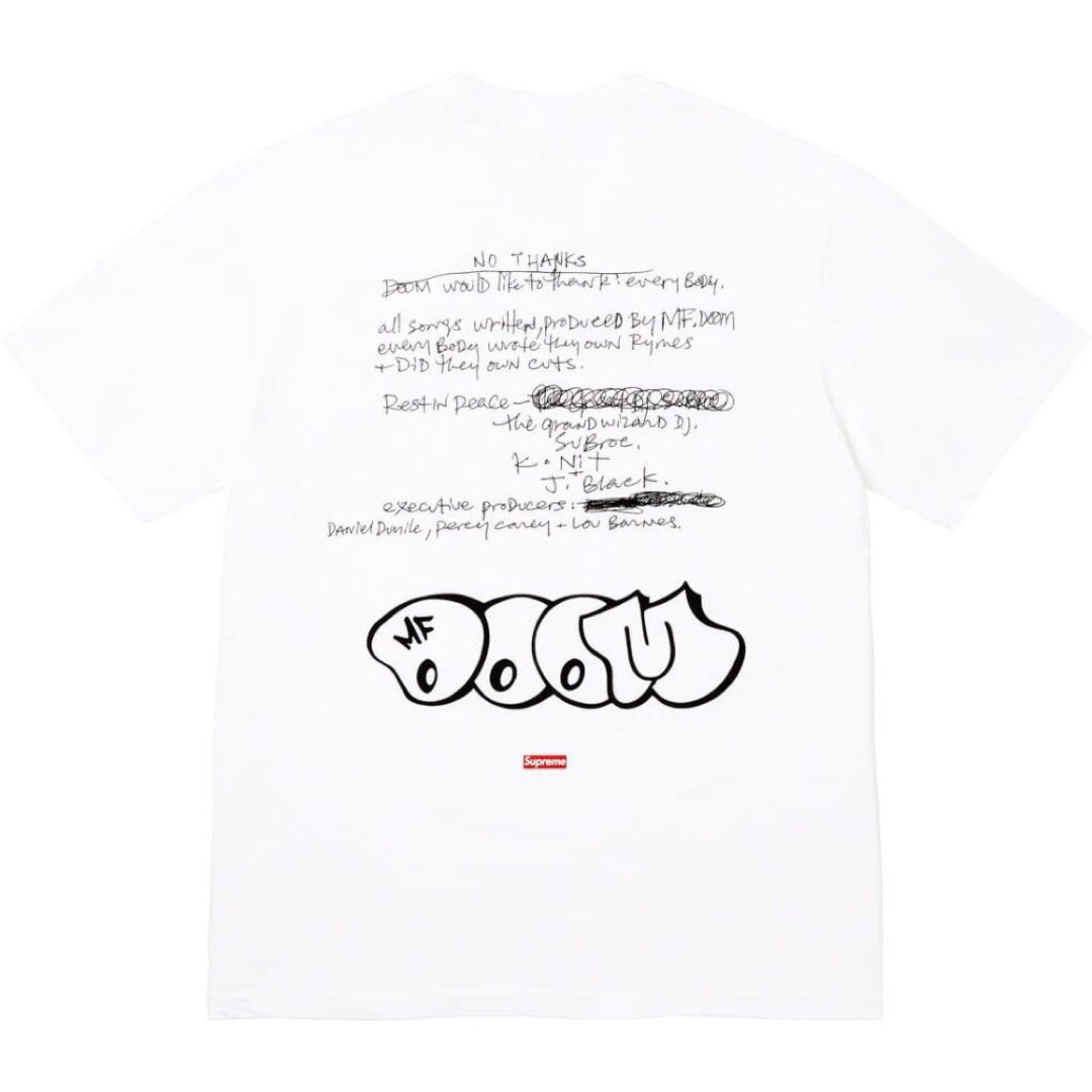 Supreme(シュプリーム)のS 白 Supreme Mf Doom Tee White 23FW 新品 メンズのトップス(Tシャツ/カットソー(半袖/袖なし))の商品写真