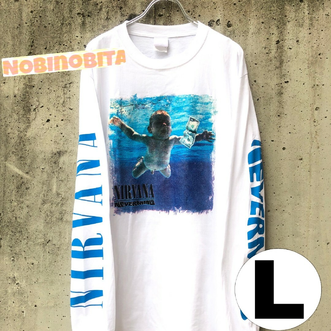 NIRVANA NEVERMIND Tシャツ 長袖 カットソー肩幅55