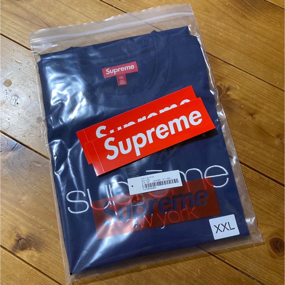 Supreme(シュプリーム)のSupreme  23FW  Classic Logo  XXL  Navy メンズのトップス(Tシャツ/カットソー(半袖/袖なし))の商品写真