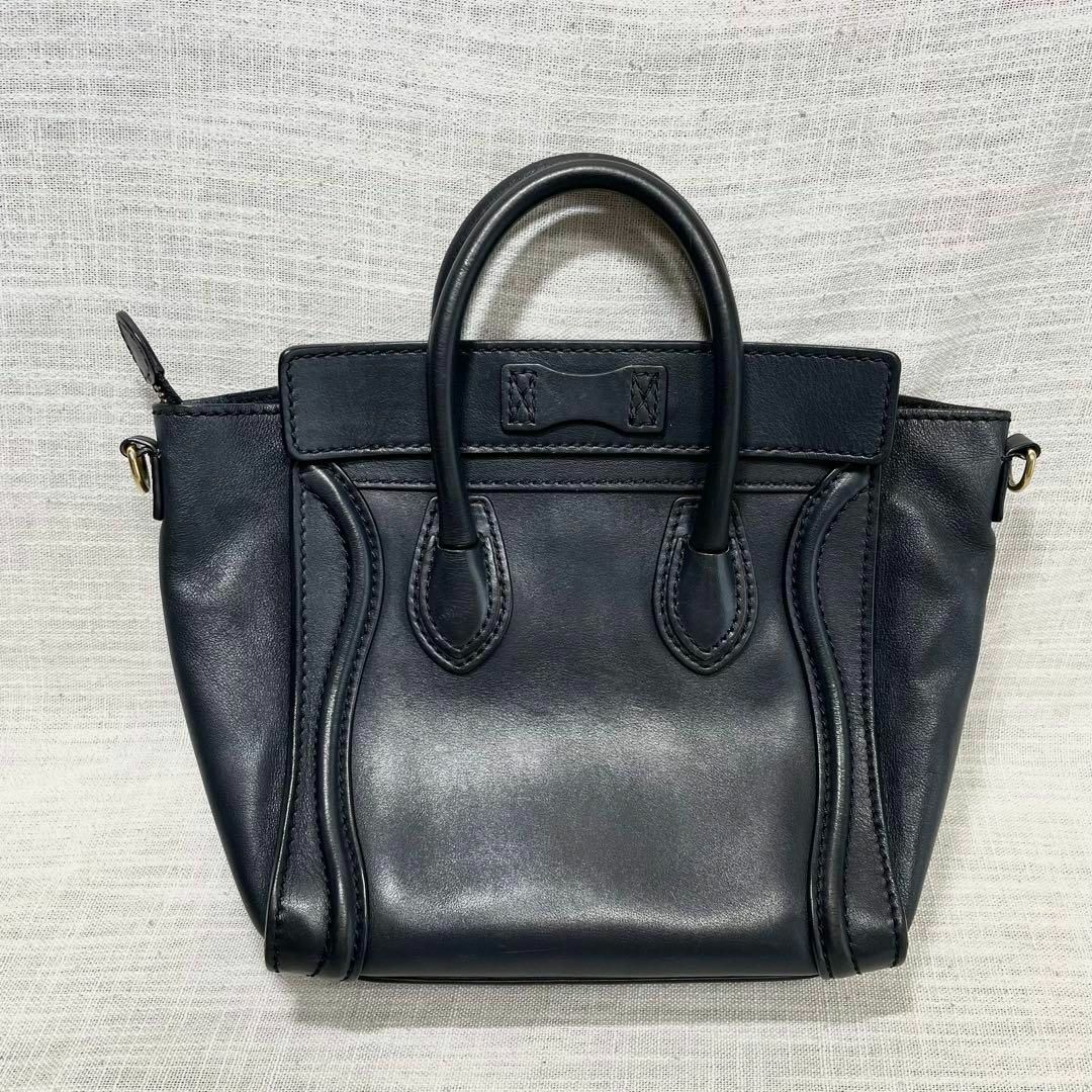 CELINE セリーヌ(旧ロゴ)　ラゲージ ナノショッパー ショルダーバッグ