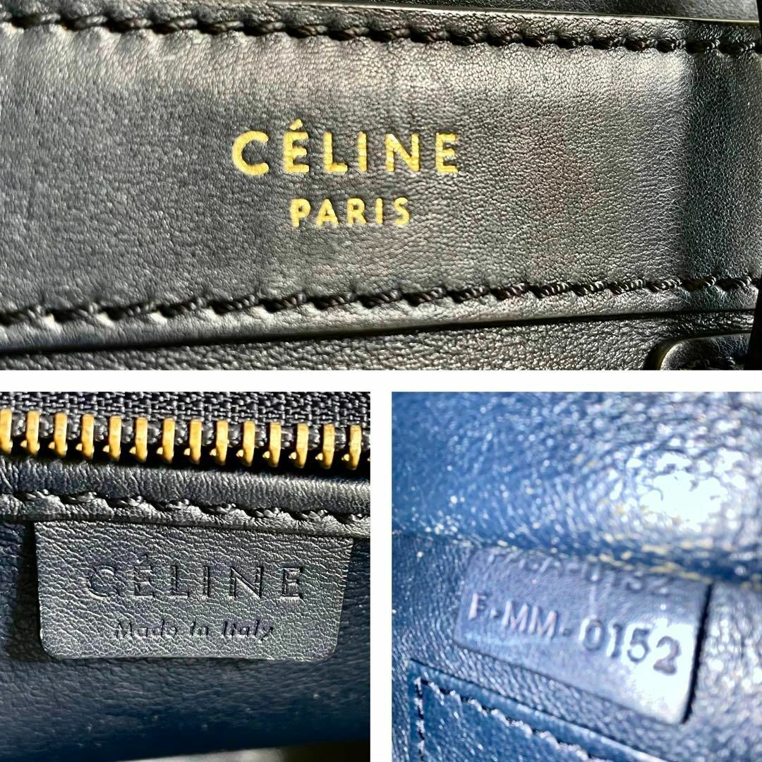 CELINE セリーヌ(旧ロゴ)　ラゲージ ナノショッパー ショルダーバッグ