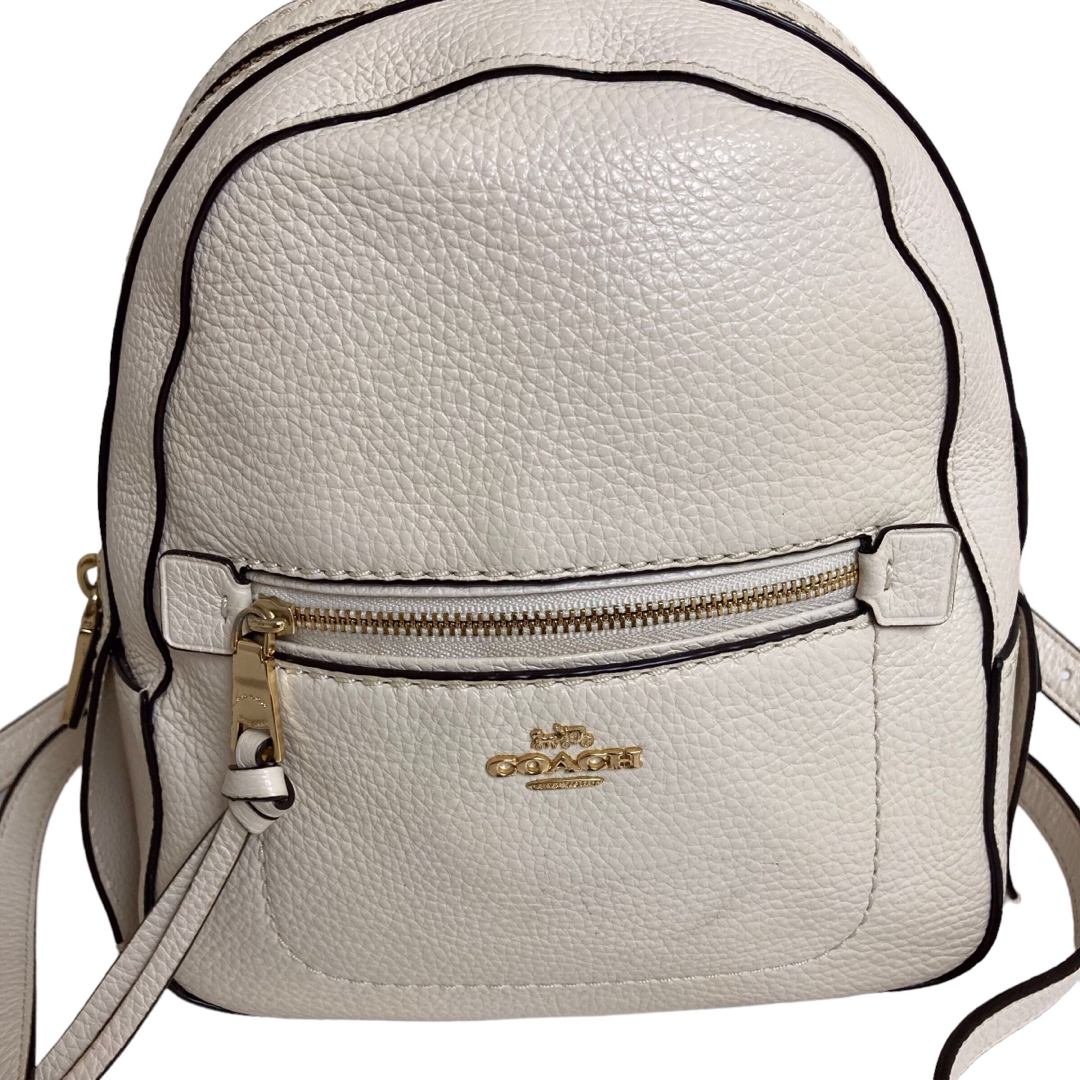 美品♡coach リュック　白レザー