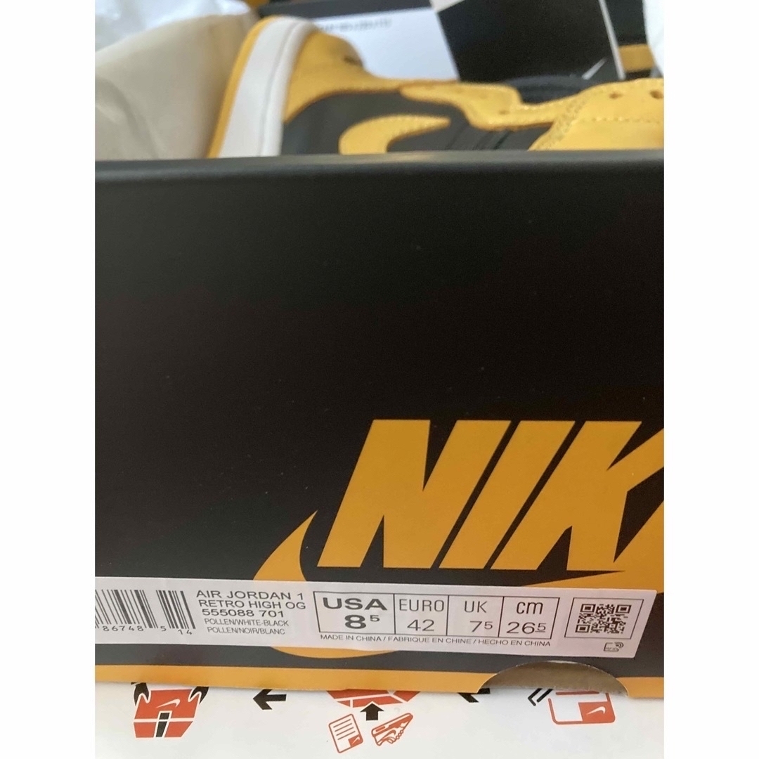 新品NIKE AIR JORDAN 1 HIGH OG POLLEN 26.5