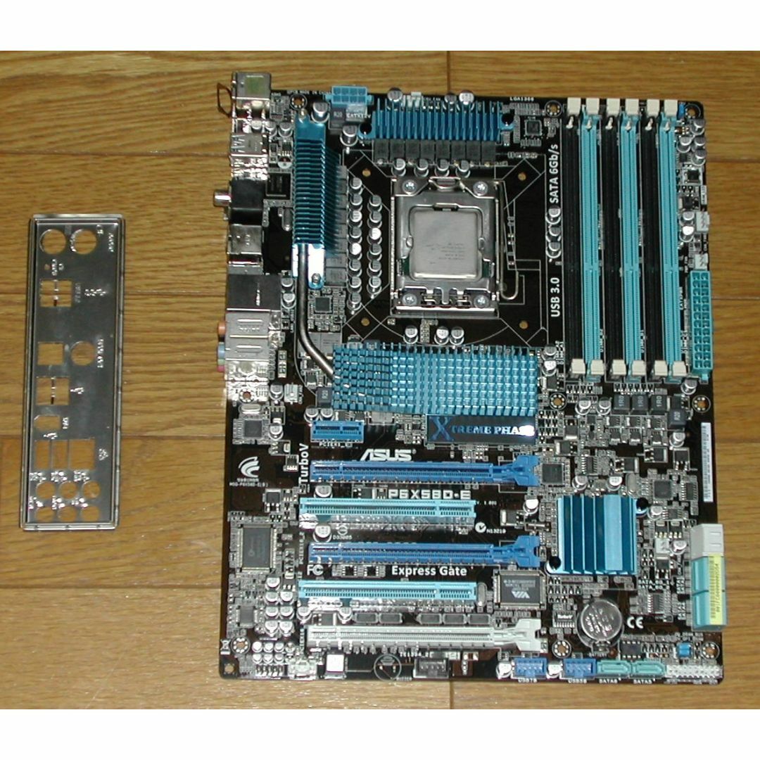 ジャンクマザボ　ASUS　P6X58D-E　LGA1366　X5570付き