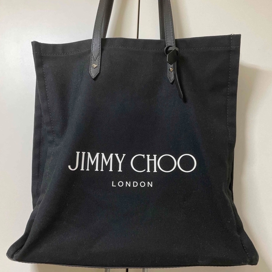 値下げ！Jimmy Choo ジミーチュウ トート キャンバス 黒