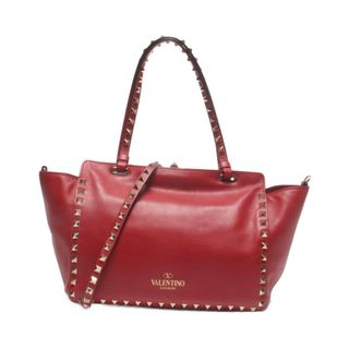 VALENTINO  ハンドバッグ  レザー  バーガンディ  ボルドー レッド