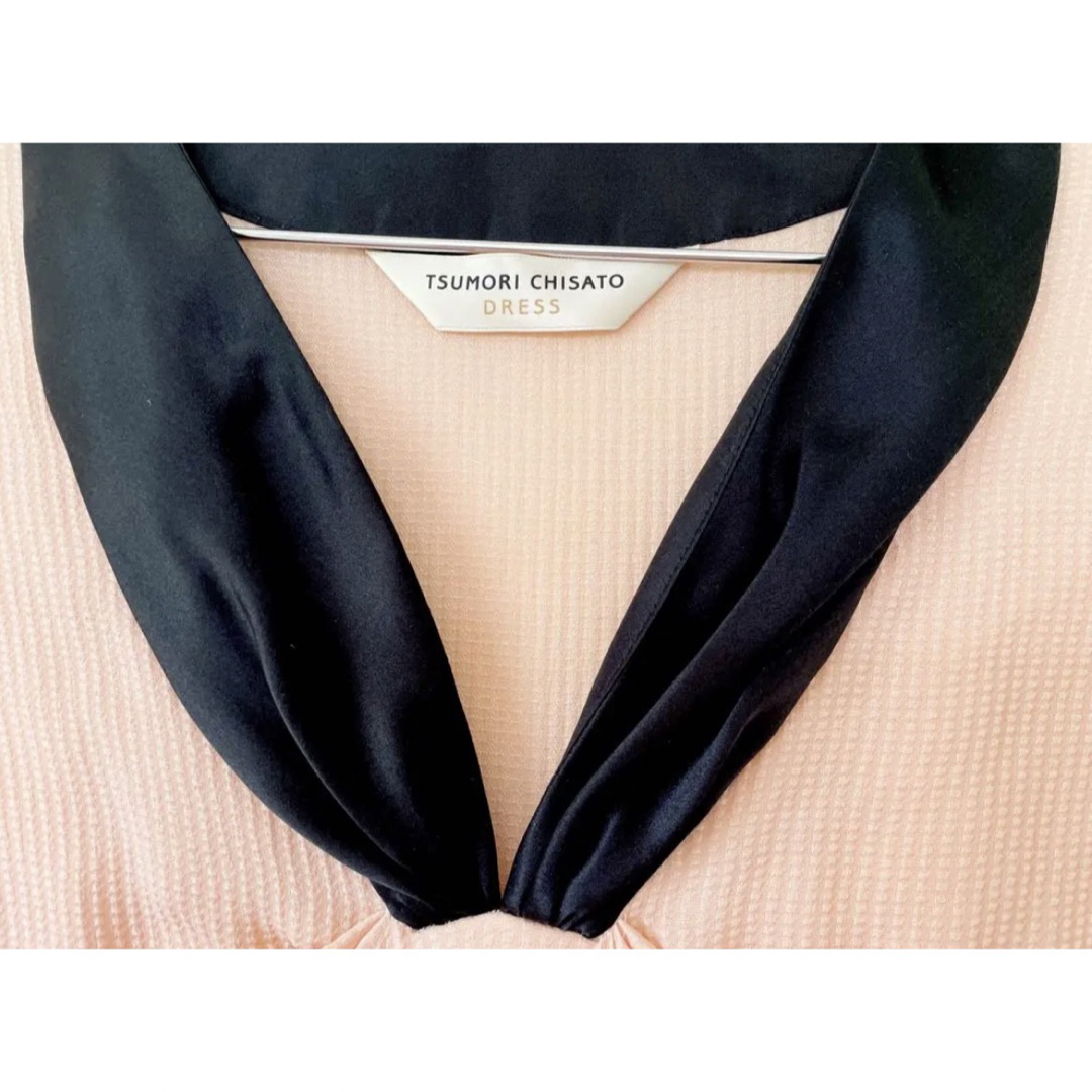 【美品】ツモリチサトドレス ワンピース シルク 半袖 ゆったりMサイズ 2