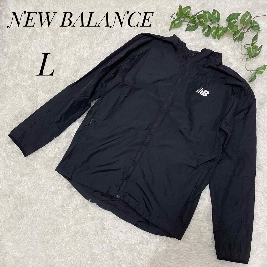 NEW BALANCE  ニューバランス　メンズ　シャカシャカジャージ　黒　L