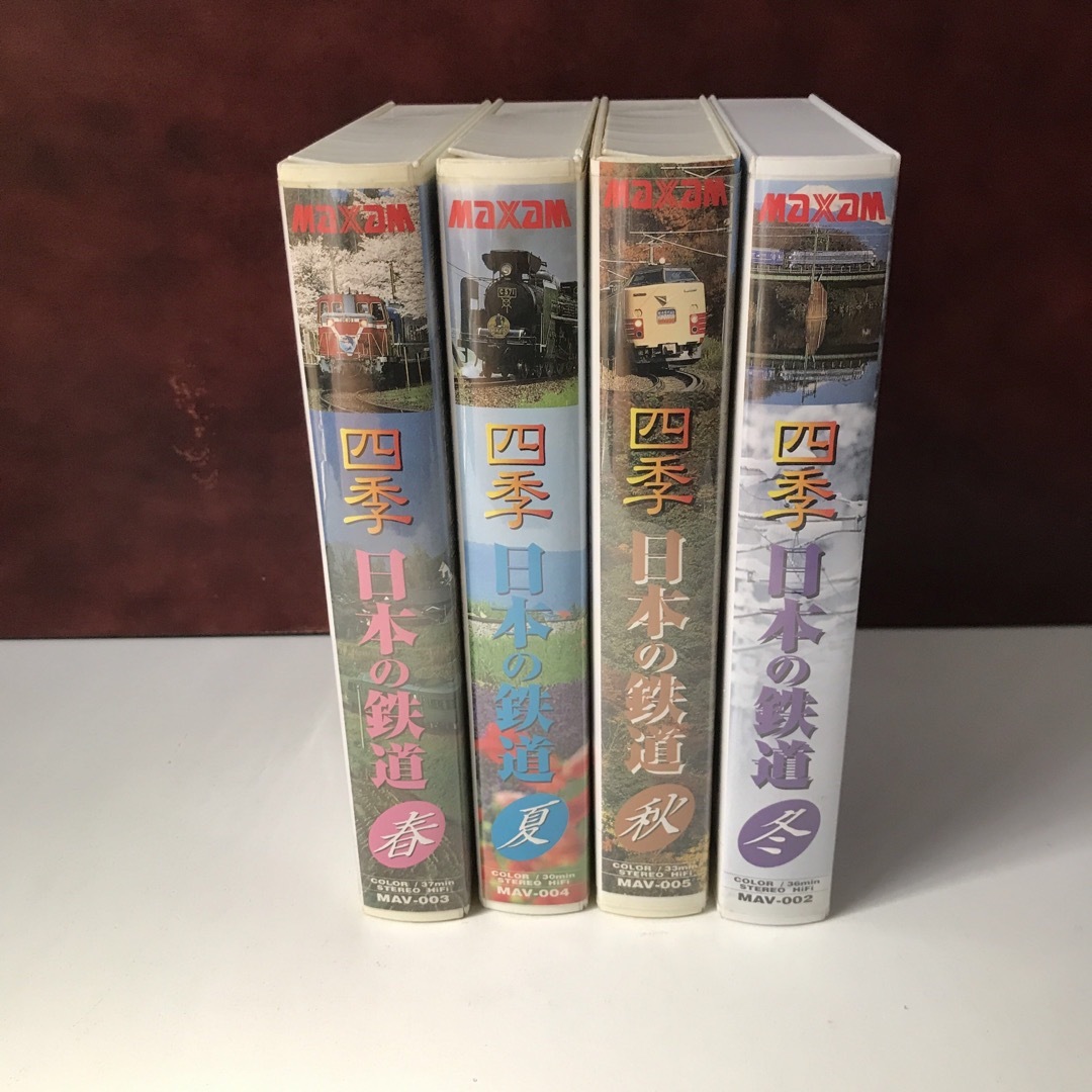 四季 日本の鉄道 春夏秋冬4本セット VHSビデオ エンタメ/ホビーのDVD/ブルーレイ(趣味/実用)の商品写真