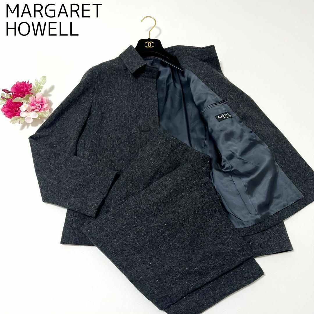 MARGARET HOWELL セットアップ フランネル ウール スカート Ⅲ