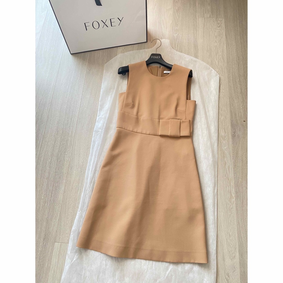 脇下41センチFoxey New York ⭐️ワンピース38美品⭐️両サイドおリボン