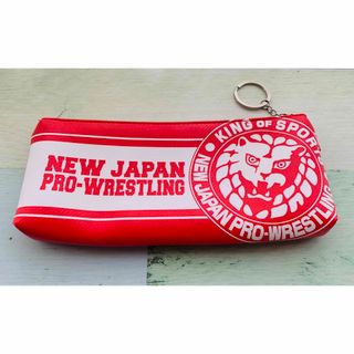 【限定品！】新日本プロレス ライオンマーク ポーチ ペンケース メガネケース(格闘技/プロレス)