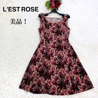 L'EST ROSE - 【入手困難！美品】レストローズ ワンピース 花柄 ...