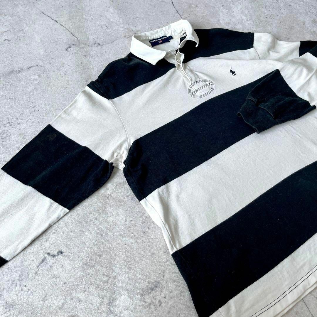 Ralph Lauren - 【レア】90s ポロスポーツ しっかり生地 刺繍 ボーダー