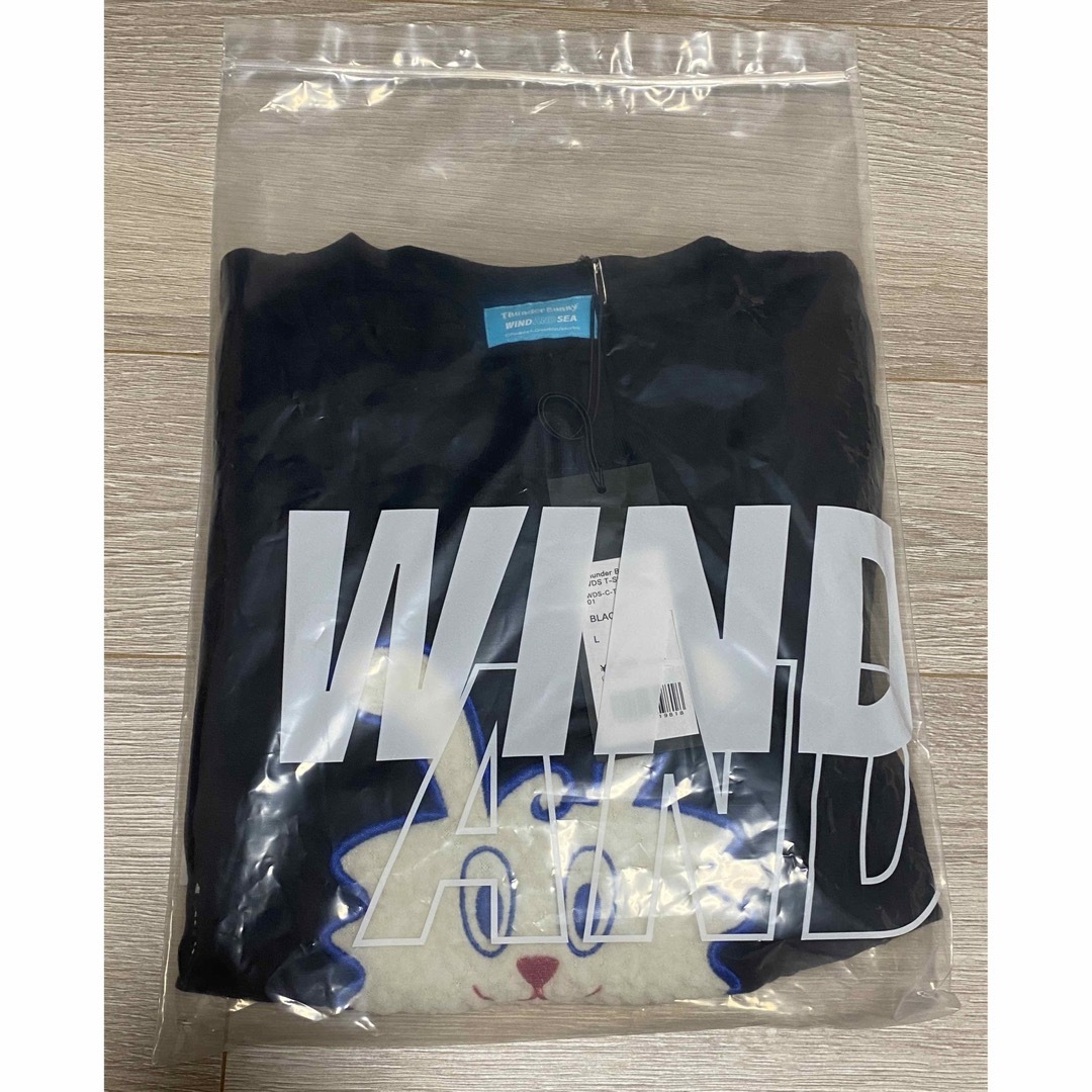 WIND AND SEAサンダーバニー Tシャツ Black  Lサイズ　黒