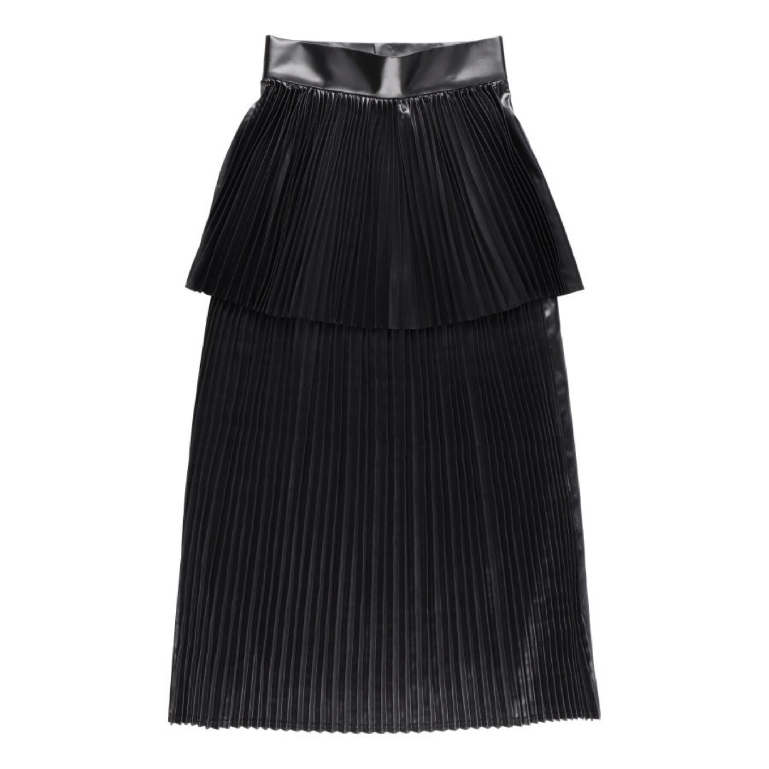 BELPER GLOSSY PLEATED SKIRT レディースのスカート(ロングスカート)の商品写真