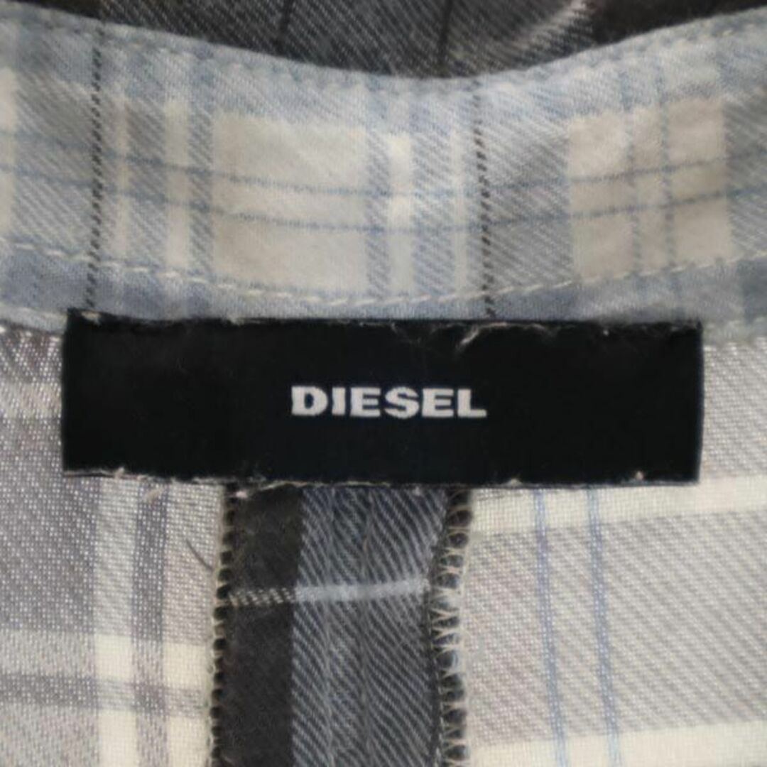 ディーゼル 長袖 シャツ チェック柄 ワンピース XS DIESEL レディース   【230910】 7