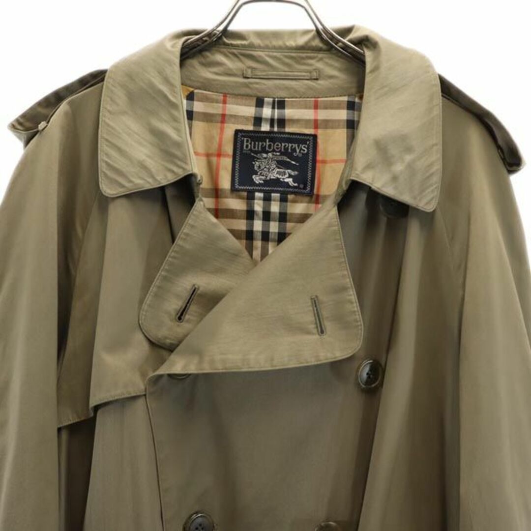 BURBERRY(バーバリー)のバーバリーズ 90s オールド トレンチ コート カーキ Burberrys ロングコート メンズ 【中古】  【230910】 メンズのジャケット/アウター(ダッフルコート)の商品写真