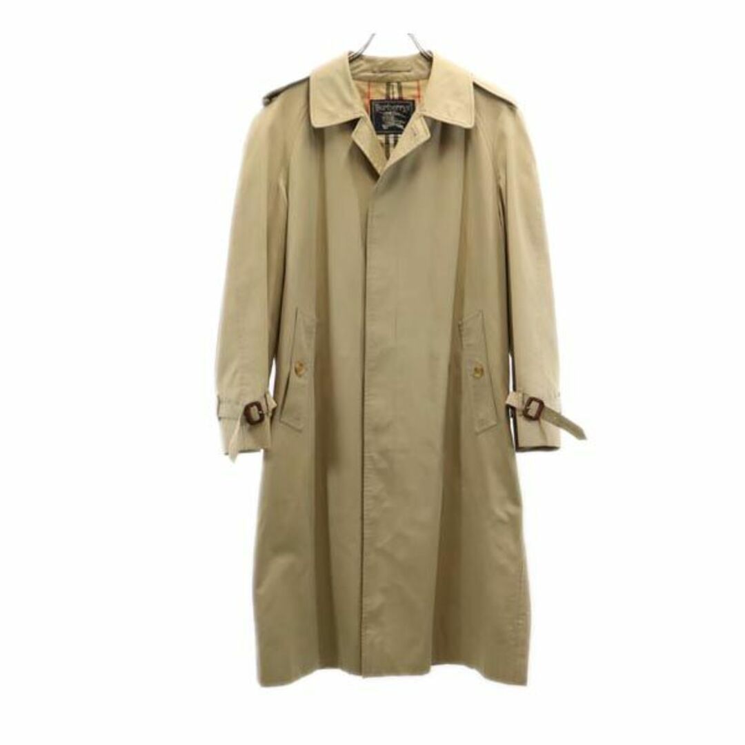 BURBERRY(バーバリー)のバーバリーズ 90s オールド ステンカラー コート ベージュ Burberrys ロングコート メンズ 【中古】  【230910】 メンズのジャケット/アウター(ダッフルコート)の商品写真